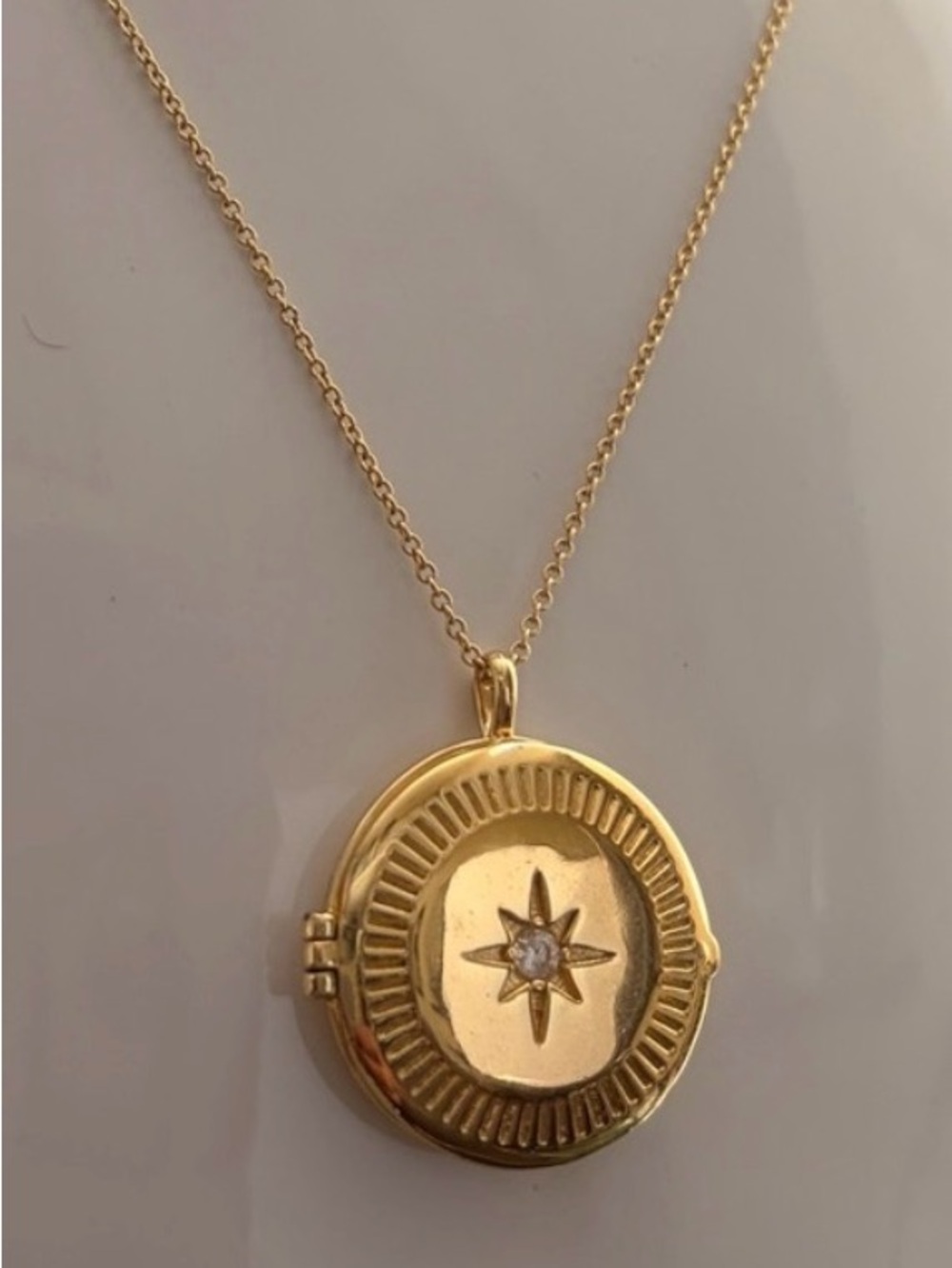 GORJANA Gold Starburst Locket Necklace - Women Jewelry - Picture 1 of 10